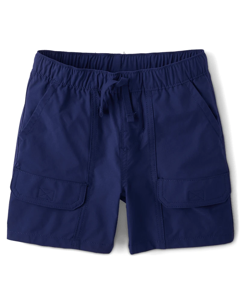 Short cargo garçon à séchage rapide en tissu ripstop