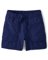 Short cargo garçon à séchage rapide en tissu ripstop