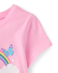 Baby And Toddler Girls St. Patrick's Day Lucky Girl Graphic Tee