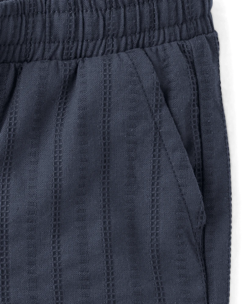 Short de jogging texturé pour garçon