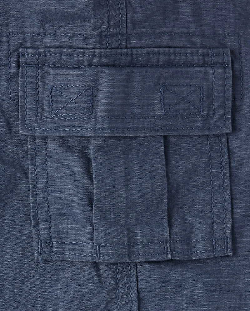 Boys Ripstop Baggy Pull On Cargo Pants