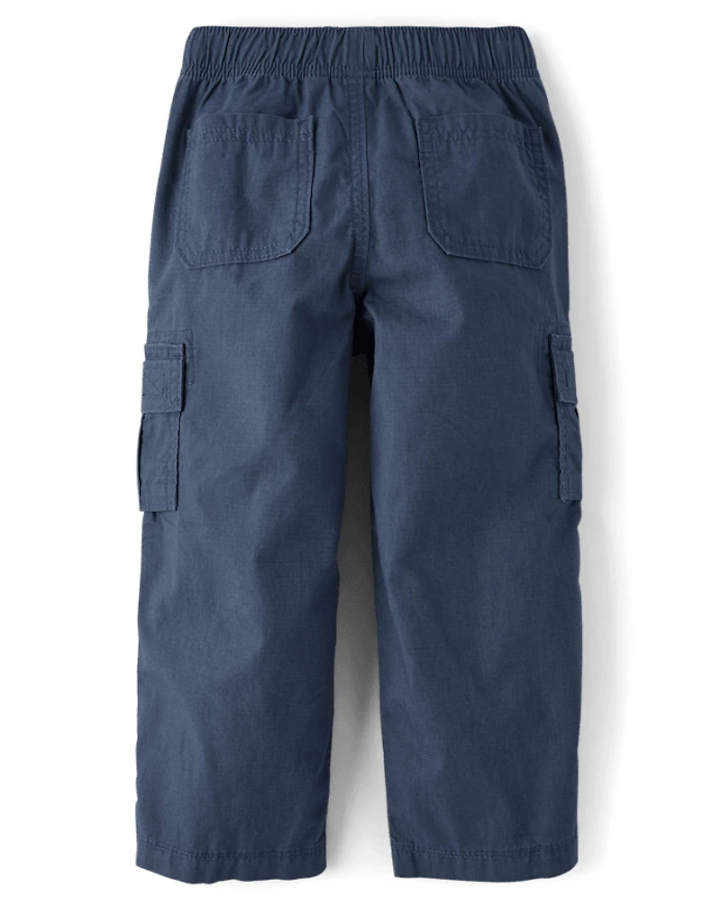 Boys Ripstop Baggy Pull On Cargo Pants