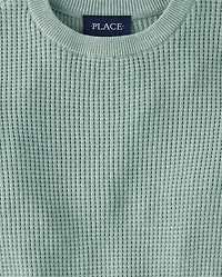 Boys Waffle Knit Sweater
