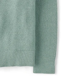 Boys Waffle Knit Sweater