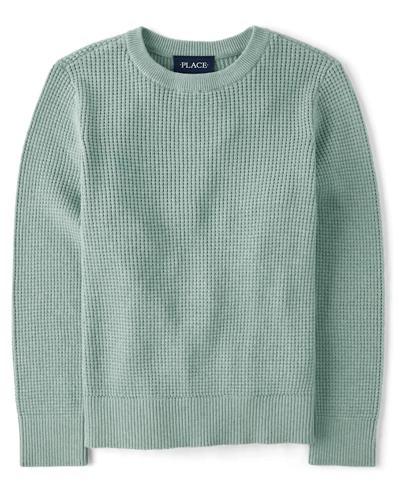 Pull en maille gaufrée pour garçon