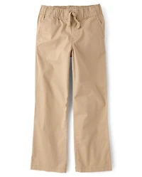 Boys Pull On Straight Chino Pants