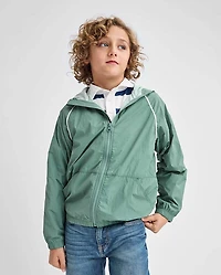 Boys Contrast Windbreaker Jacket