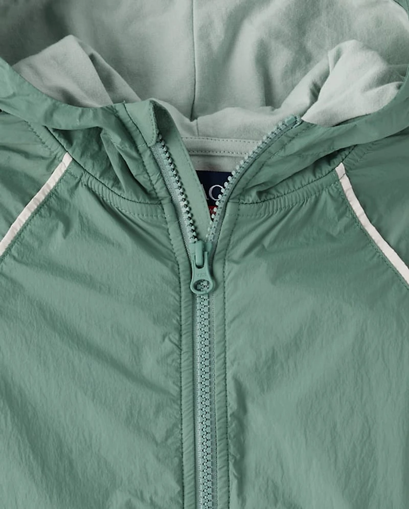 Boys Contrast Windbreaker Jacket