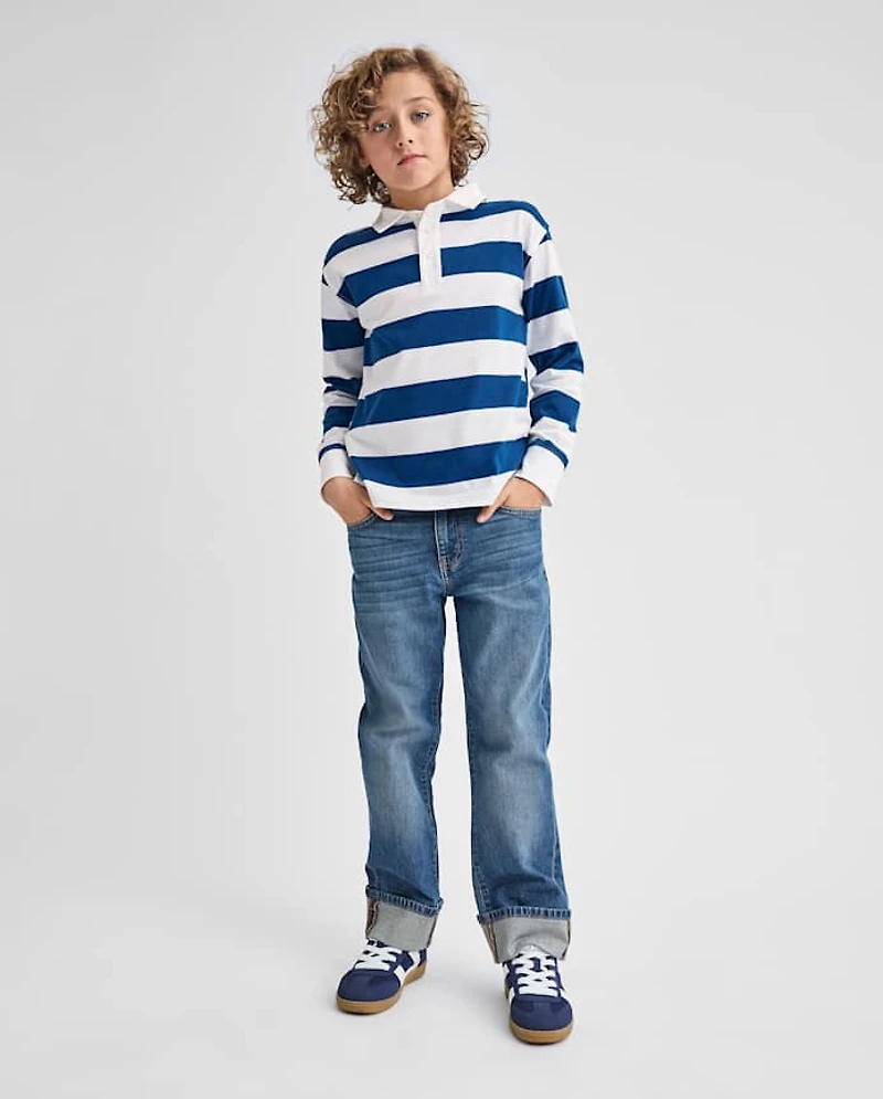 Boys Roll Cuff 90s Loose Jeans