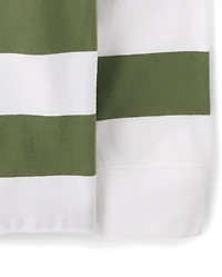 Kids Striped Rugby Polo