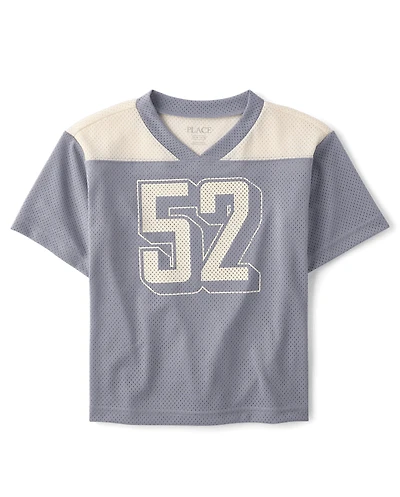 Kids Quick Dry Graphic Mesh Football Jersey