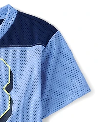 Kids Quick Dry Graphic Mesh Football Jersey