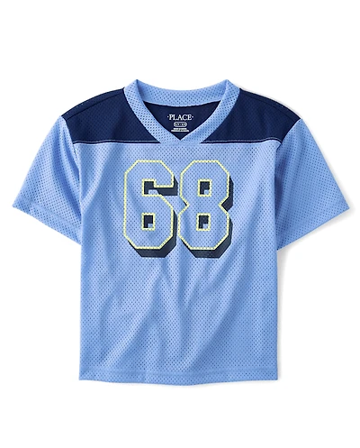 Kids Quick Dry Graphic Mesh Football Jersey