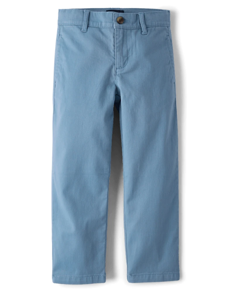 Boys Stretch Straight Chino Pants