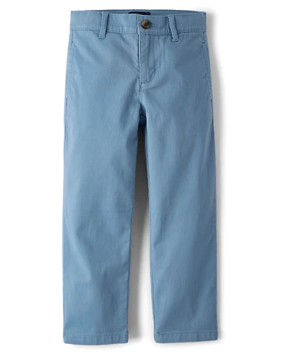 Boys Stretch Straight Chino Pants