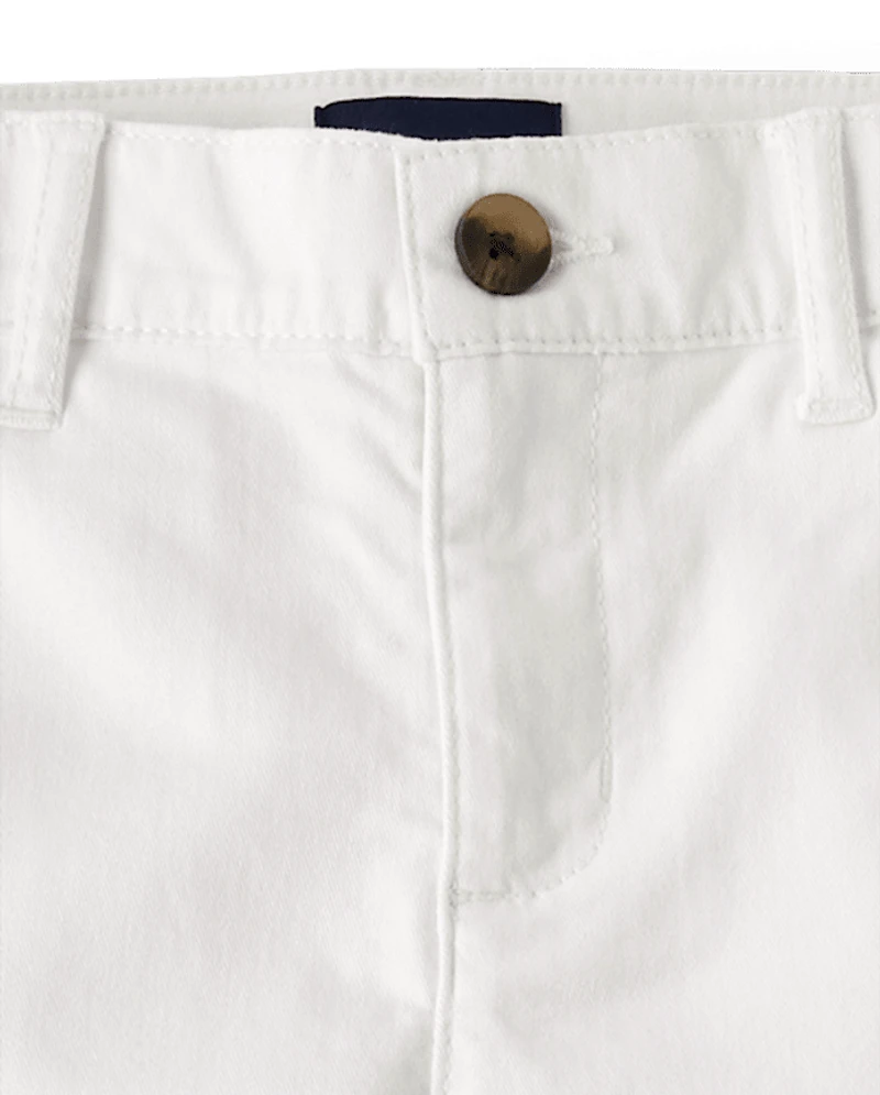 Boys Stretch Straight Chino Pants