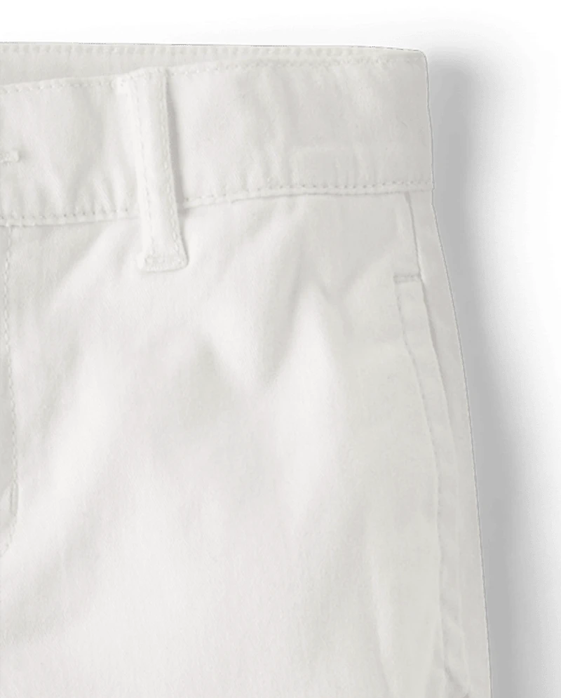 Boys Stretch Straight Chino Pants