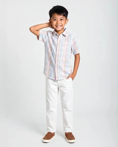 Boys Stretch Straight Chino Pants