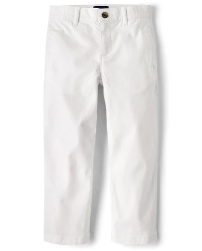 Boys Stretch Straight Chino Pants