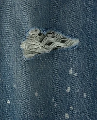 Boys Ripped Bleach Splatter Baggy Jeans