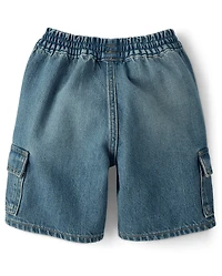Boys Pull On Cargo Jean Shorts