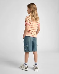 Boys Pull On Cargo Jean Shorts