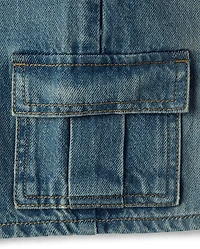 Boys Pull On Cargo Jean Shorts