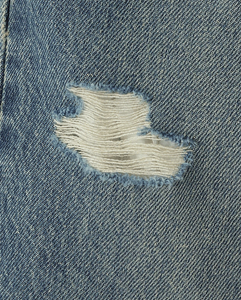 Short en jean déchiré et ample pour enfants