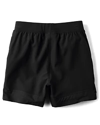 Boys Quick Dry Textured Hem Pull On Shorts