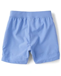 Boys Quick Dry Textured Hem Pull On Shorts