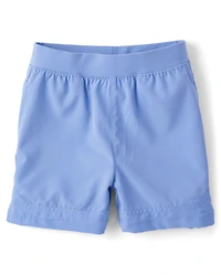 Boys Quick Dry Textured Hem Pull On Shorts
