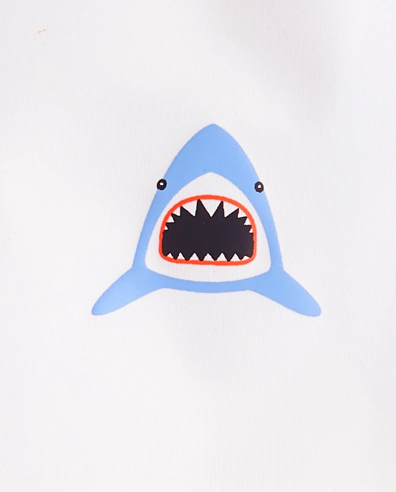 Boys Shark Rashguard Swimsuit