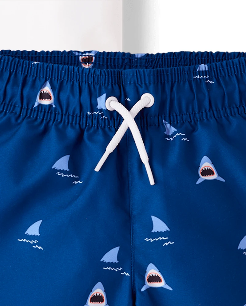 Boys Shark Rashguard Swimsuit