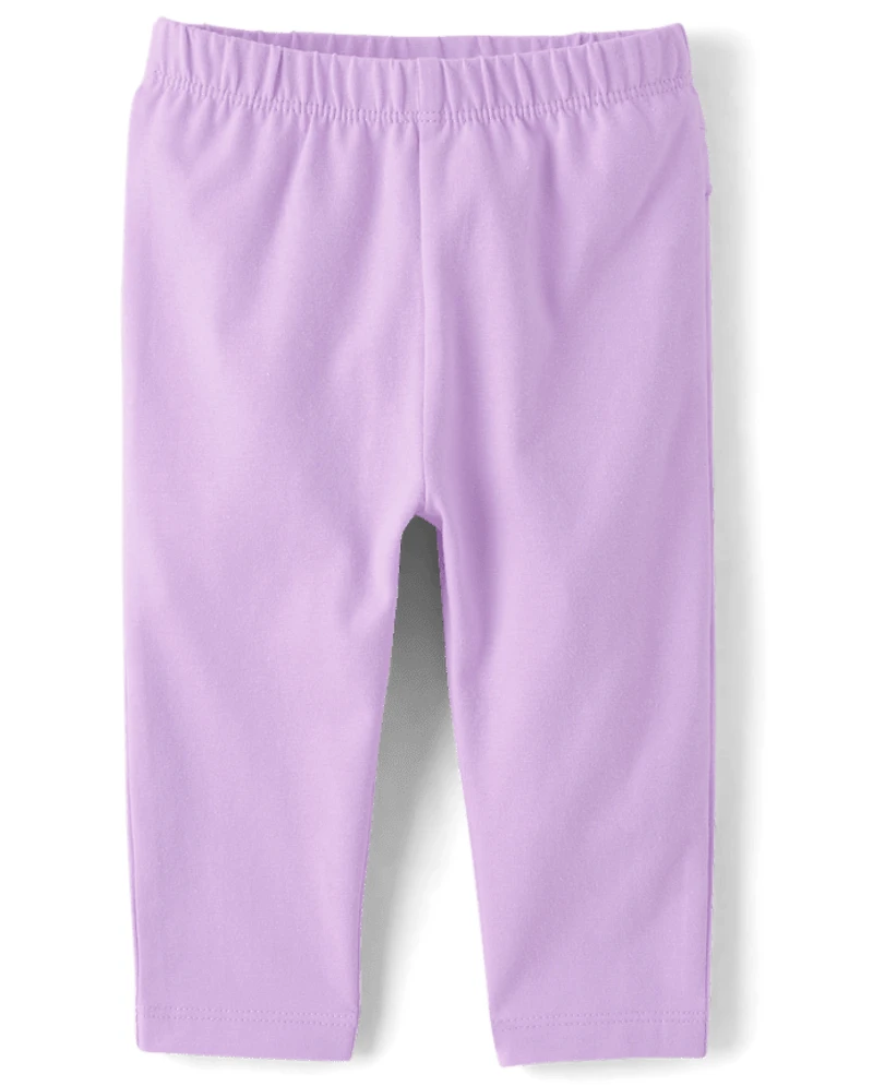 Baby Girls Unicorn Ruffle Leggings 2-Pack