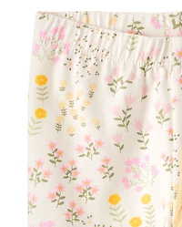 Baby Girls Floral Ruffle Leggings 2-Pack