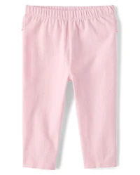 Baby Girls Bow Ruffle Leggings 2-Pack