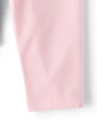 Baby Girls Bow Ruffle Leggings 2-Pack