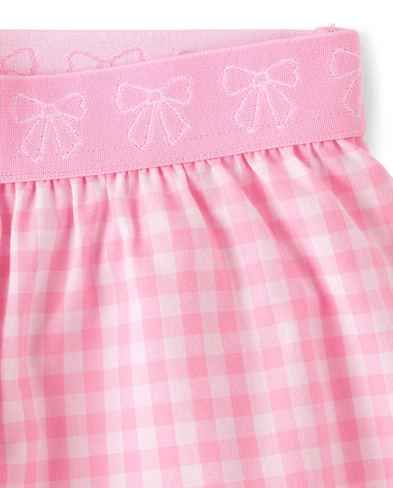 Girls Rise And Shine Club Gingham Pajamas