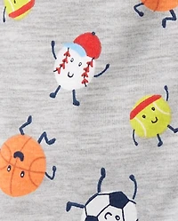 Baby And Toddler Boys Sports Snug Fit Cotton Footed One Piece Pajamas