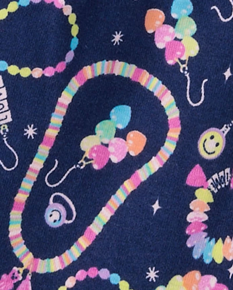 Girls Friendship Bracelets Snug Fit Cotton Pajamas