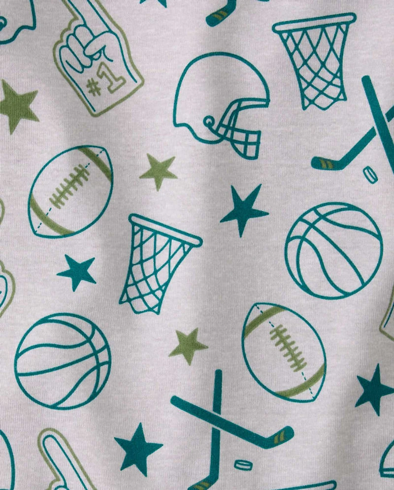 Boys Sports Snug Fit Cotton Pajamas