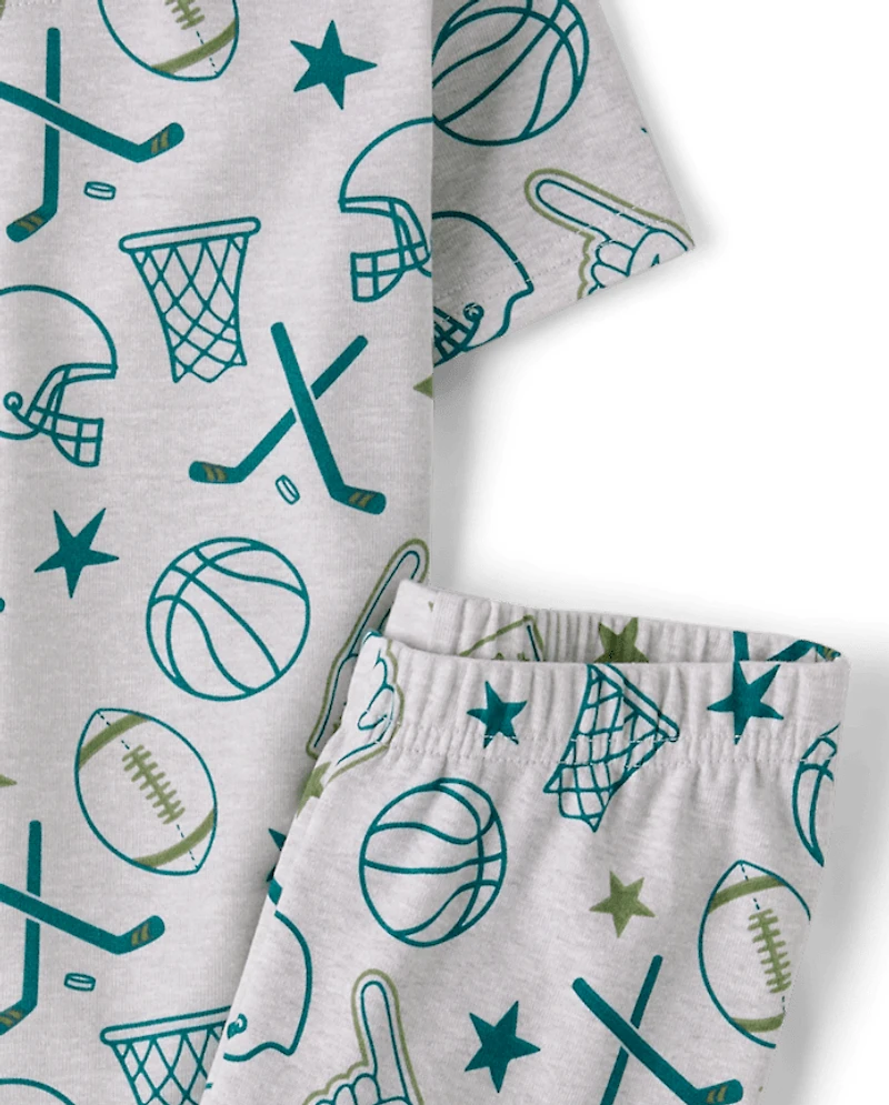 Boys Sports Snug Fit Cotton Pajamas