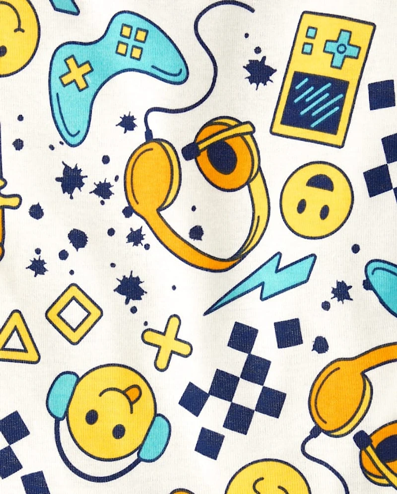 Boys Gamer Snug Fit Cotton Pajamas
