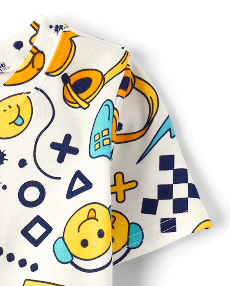 Boys Gamer Snug Fit Cotton Pajamas