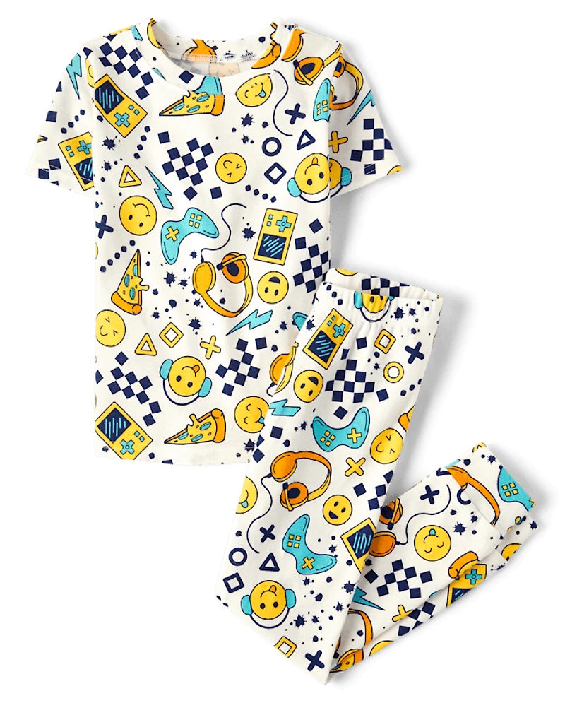 Boys Gamer Snug Fit Cotton Pajamas