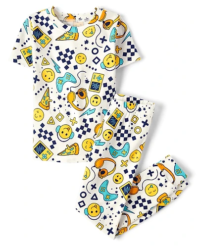 Boys Gamer Snug Fit Cotton Pajamas