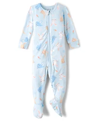 Pyjama une pièce assorti pour bébé et petit garçon, motif Pâques - Ultra doux