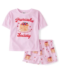 Girls Pancake Society Pajamas