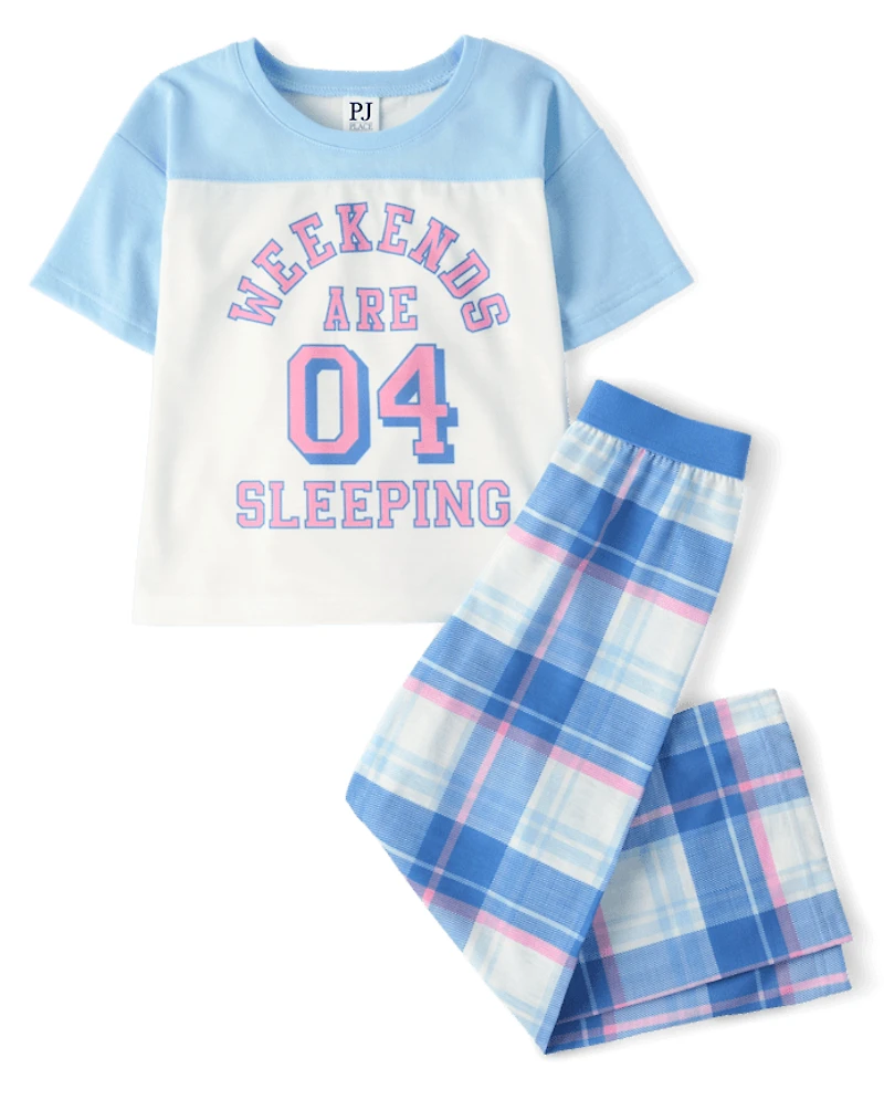 Girls Weekend Plaid Pajamas