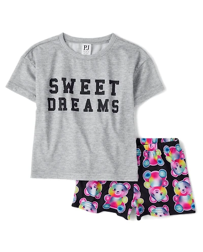 Girls Sweet Dream Bear Pajamas